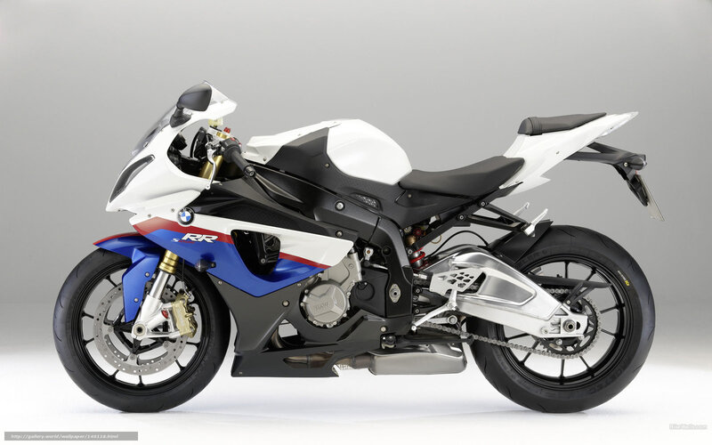BMW S1000RR Motorcycle — White, Neutral