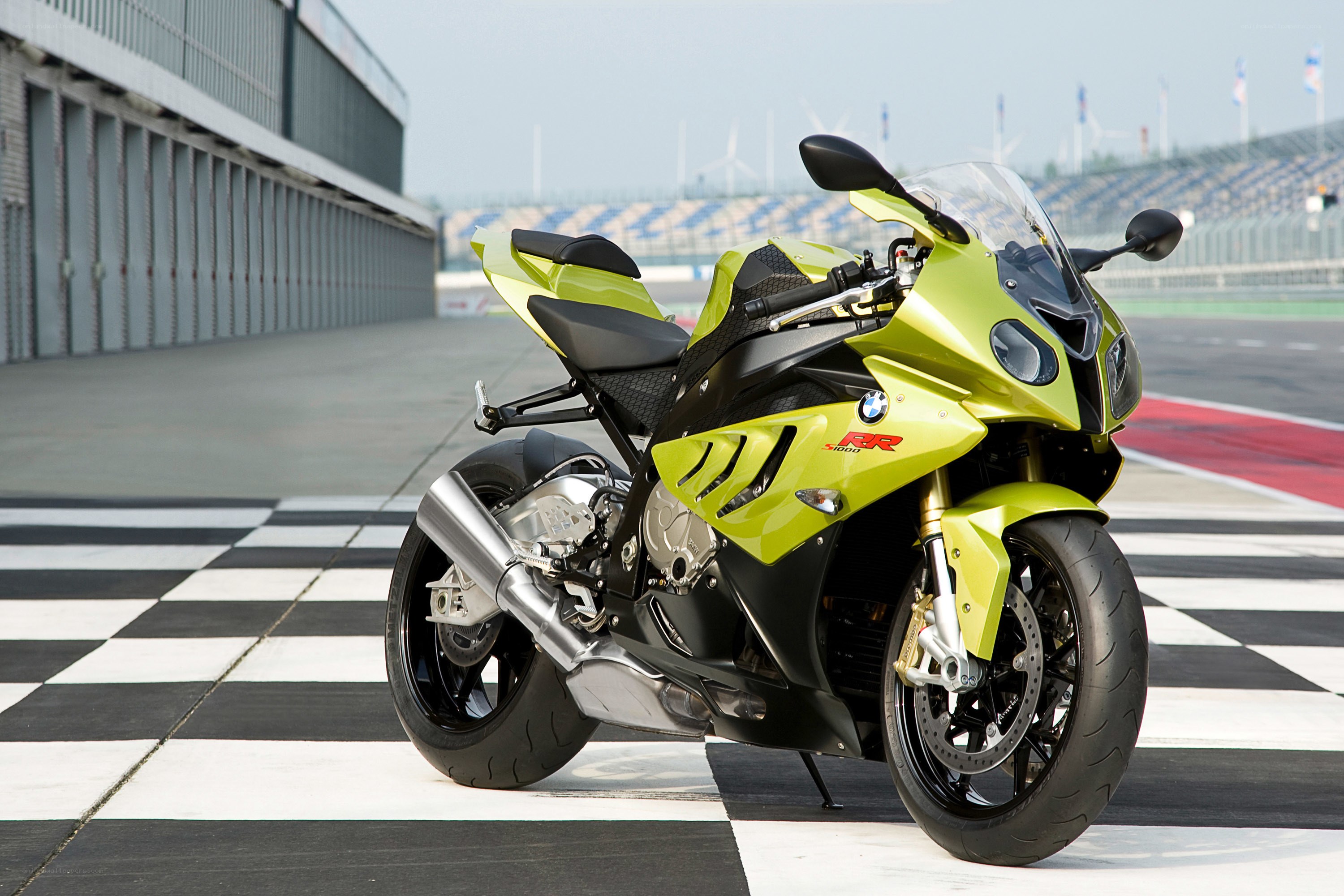 BMW S1000RR on racetrack