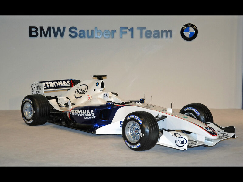BMW Sauber F1 Car — White, Neutral