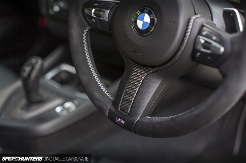 BMW Steering Wheel — Black, Neutral, Photograph