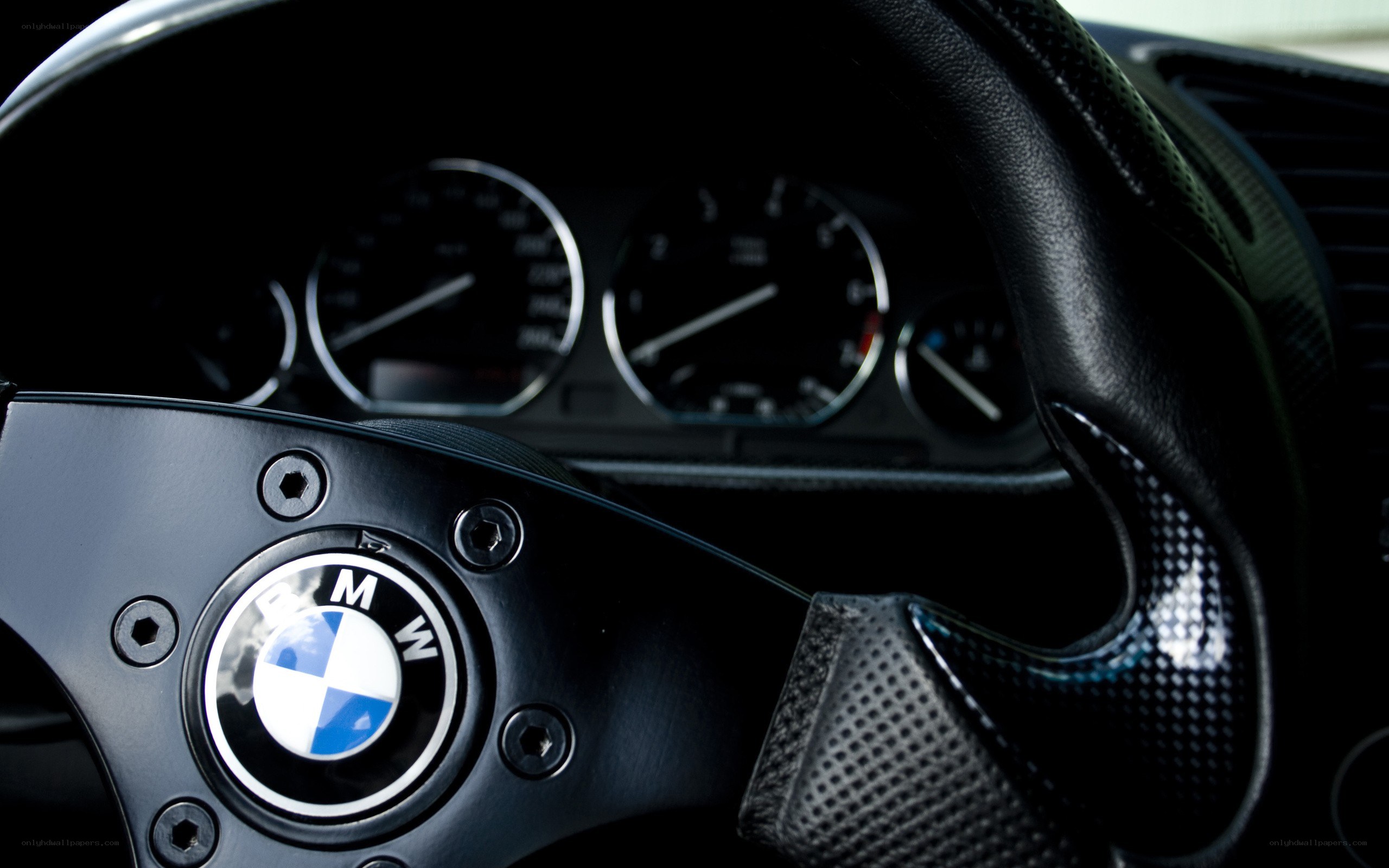 BMW steering wheel interior