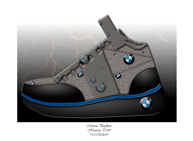 BMW-themed sneaker design