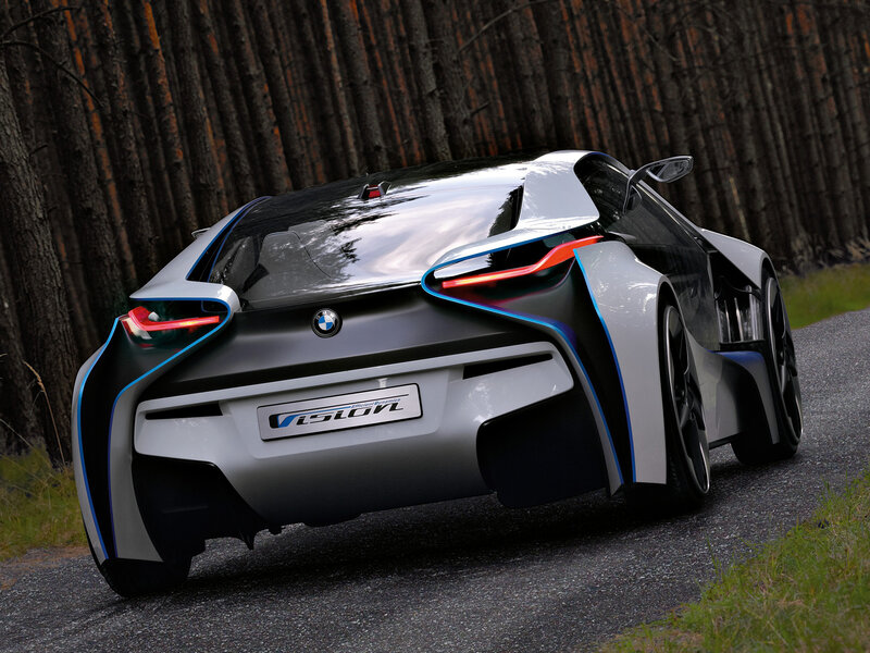 BMW Vision Concept Car — Silver, Dramatic