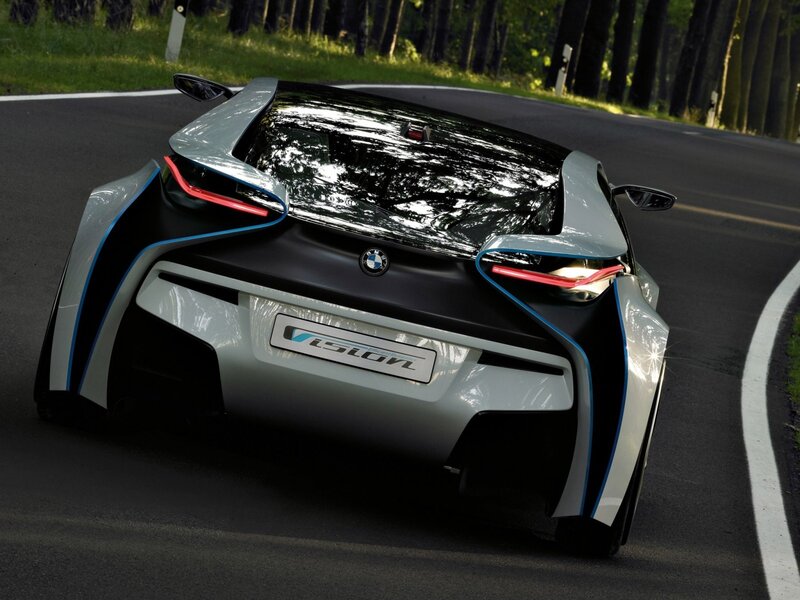 BMW Vision Concept Car — Silver, Dynamic