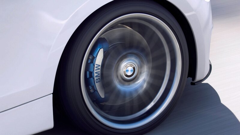 BMW wheel in motion