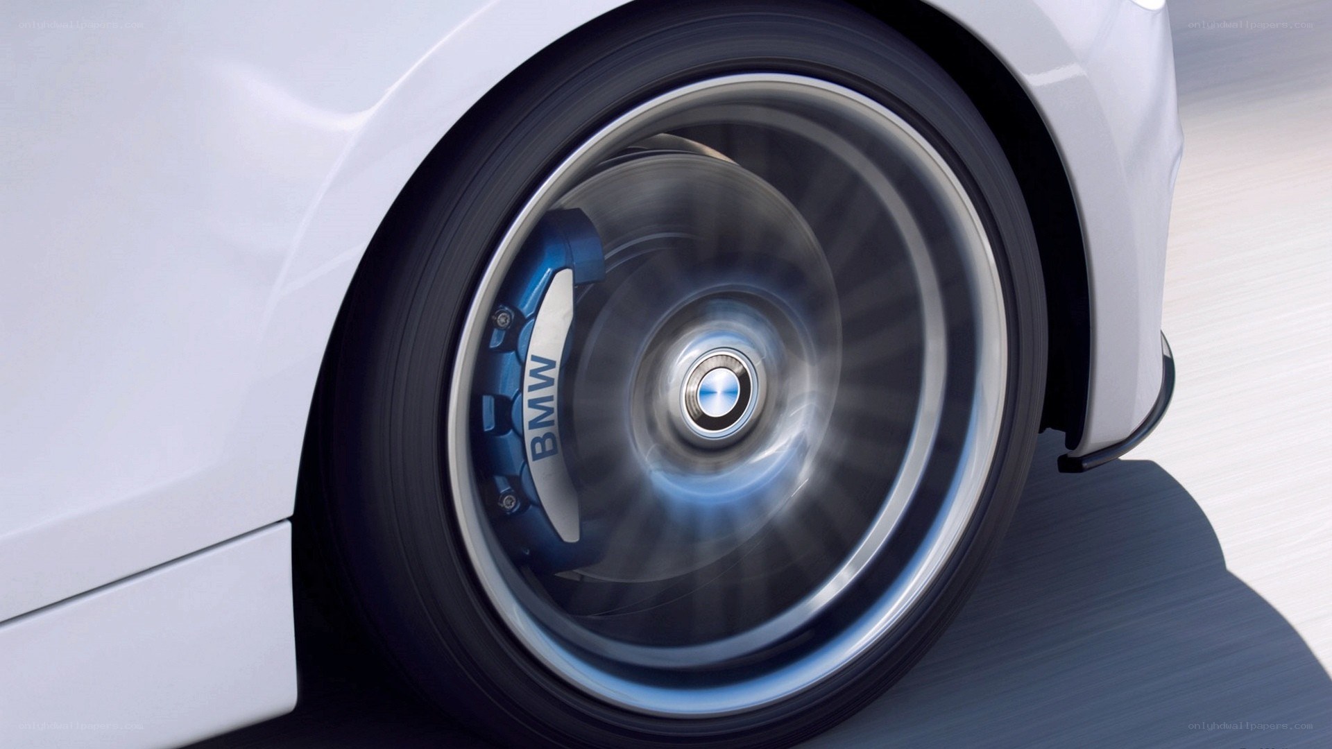 BMW wheel in motion