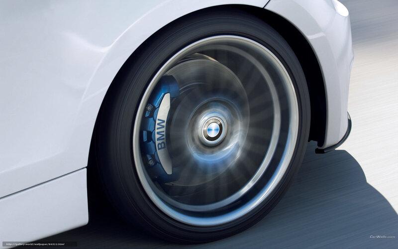 BMW wheel in motion