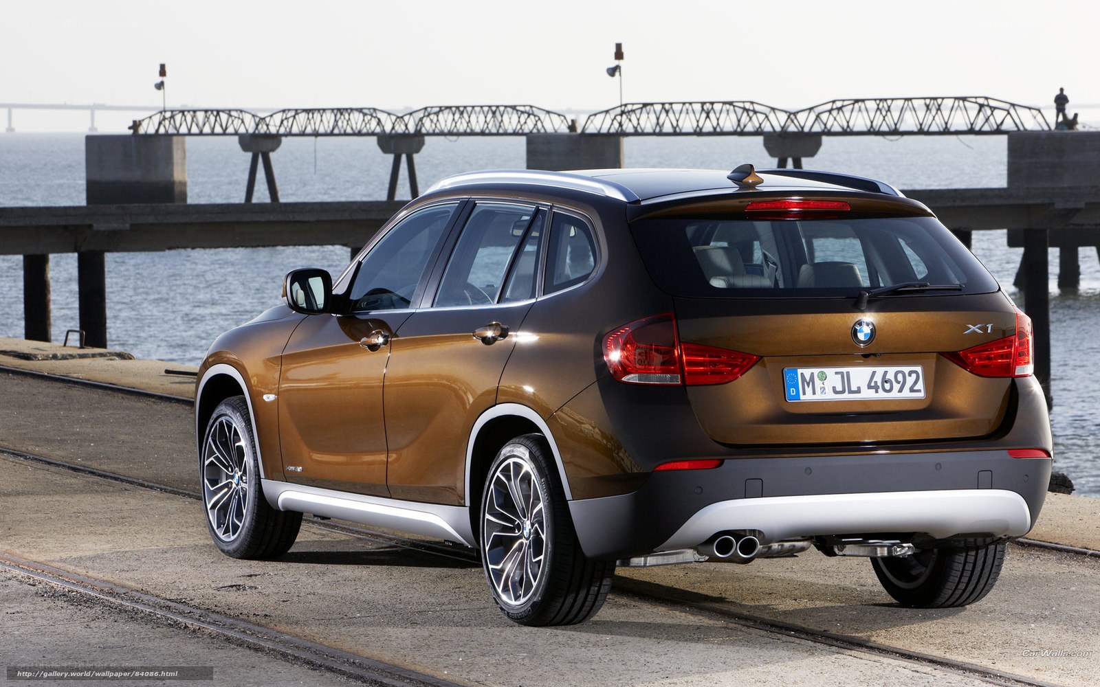 BMW X1 by the pier