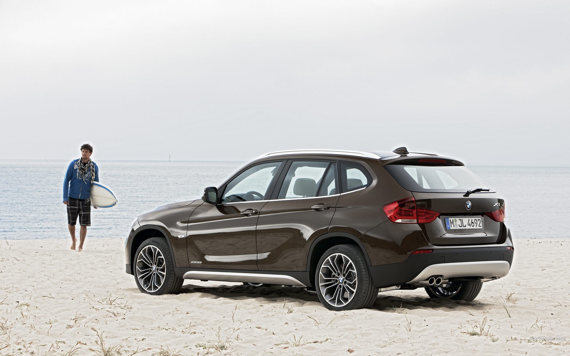 BMW X1 on the beach