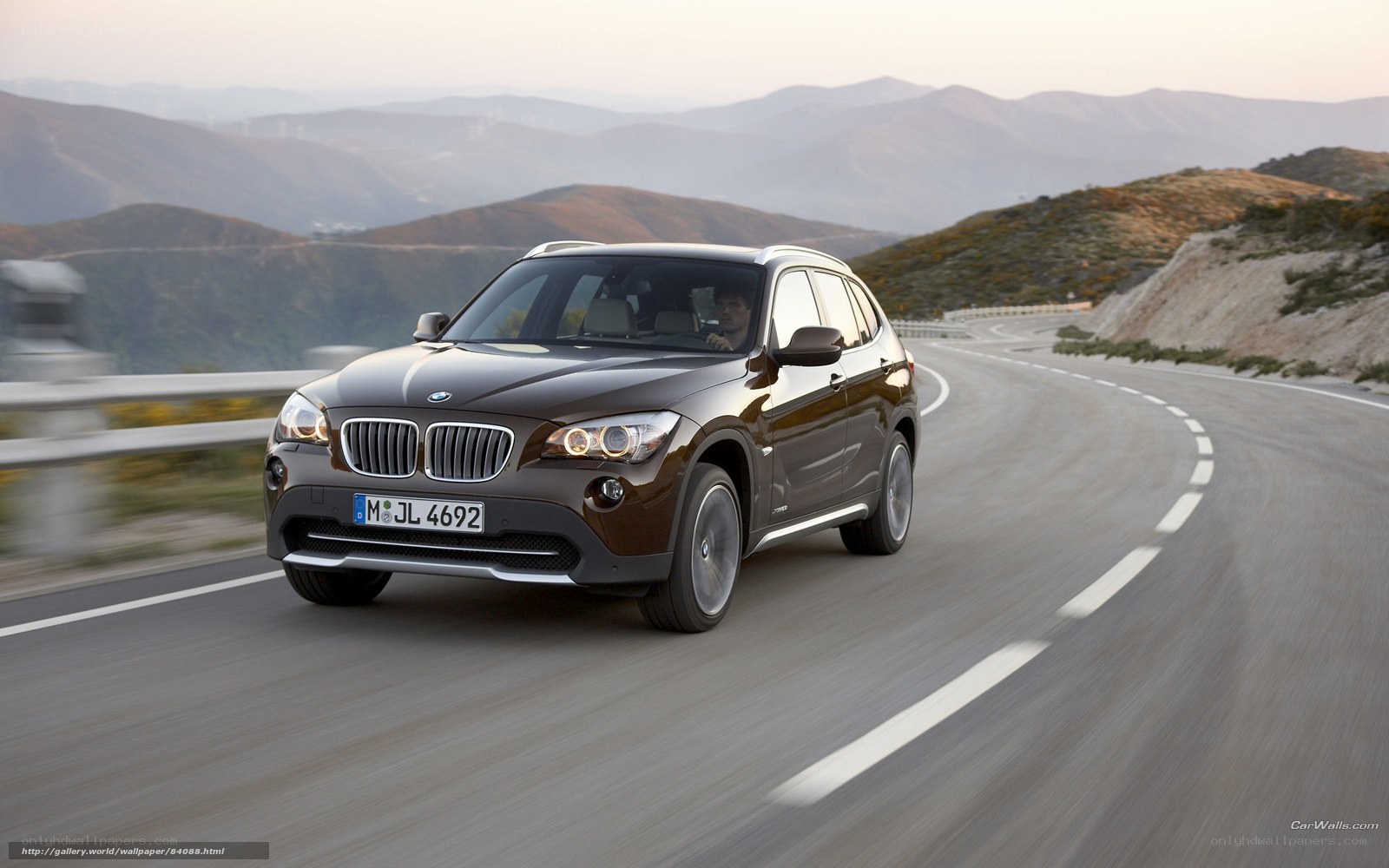 BMW X1 on winding road