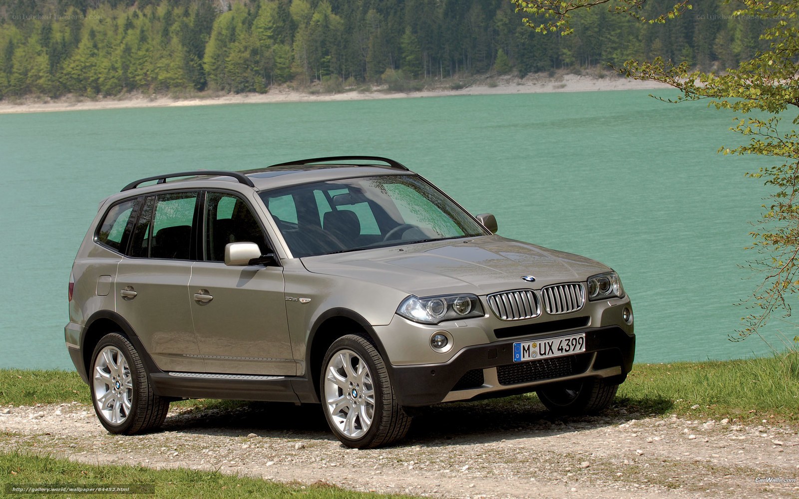 BMW X3 by a lake