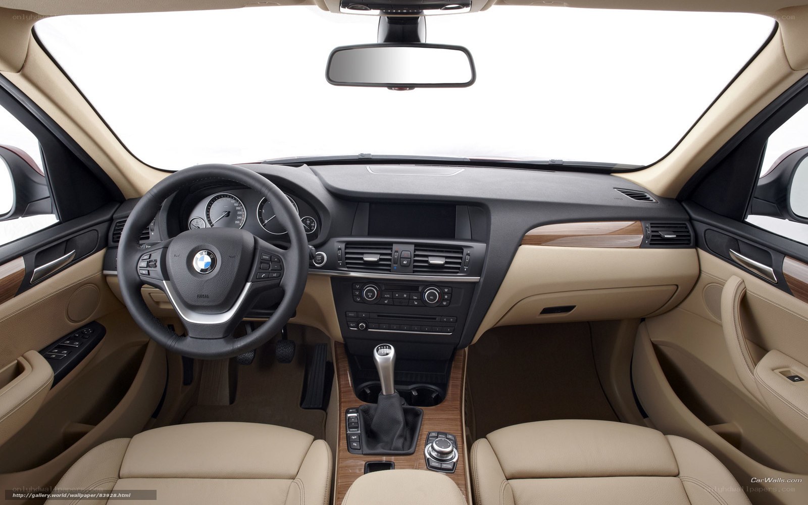 BMW X3 interior view
