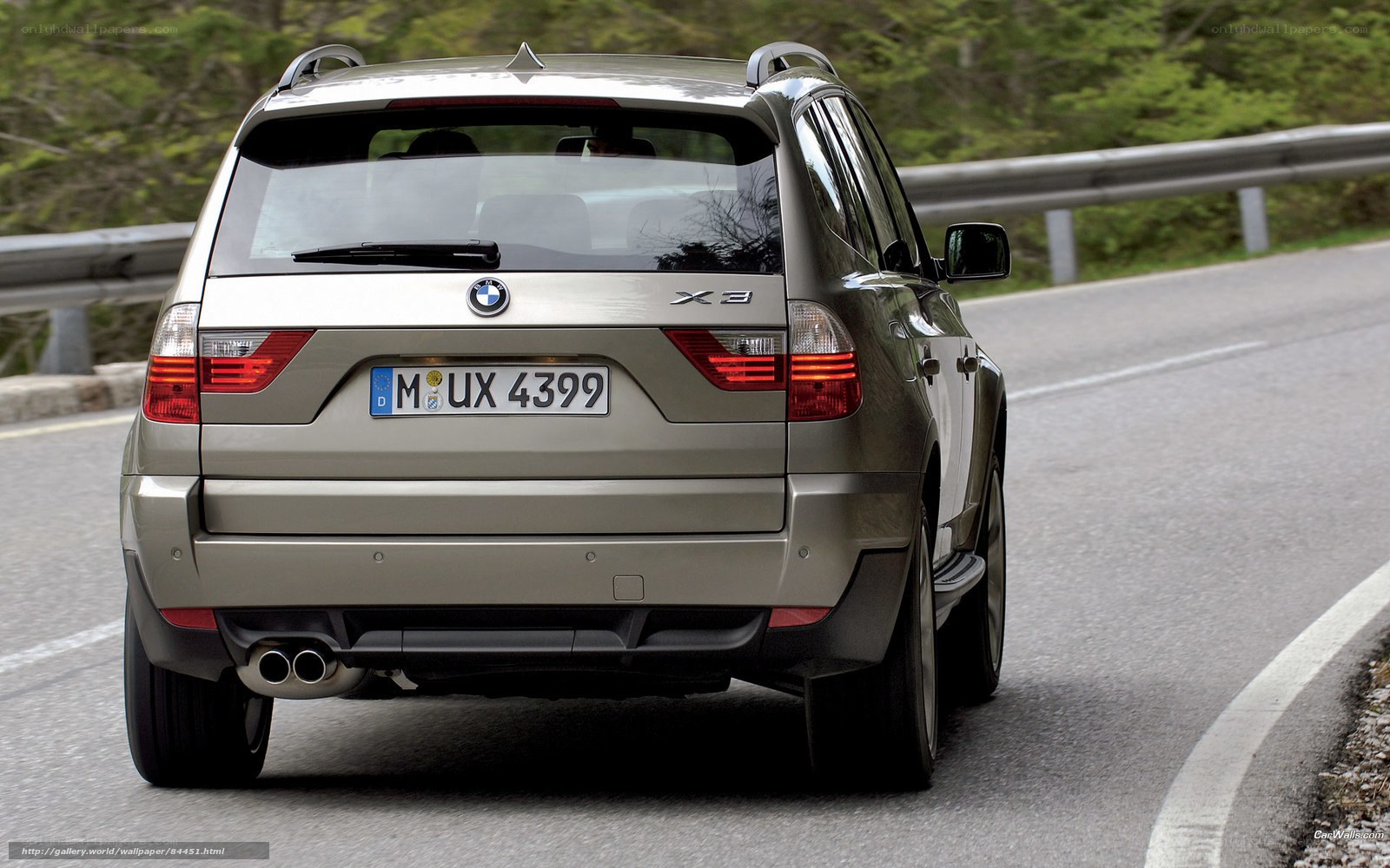 BMW X3 on a winding road