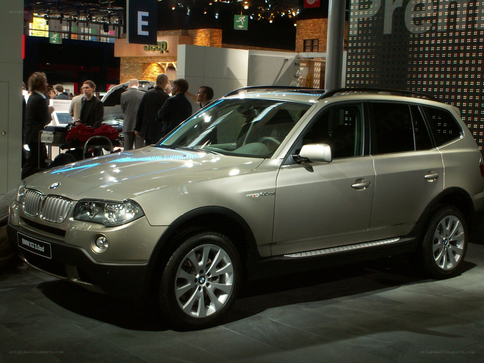 BMW X3 on display at auto show