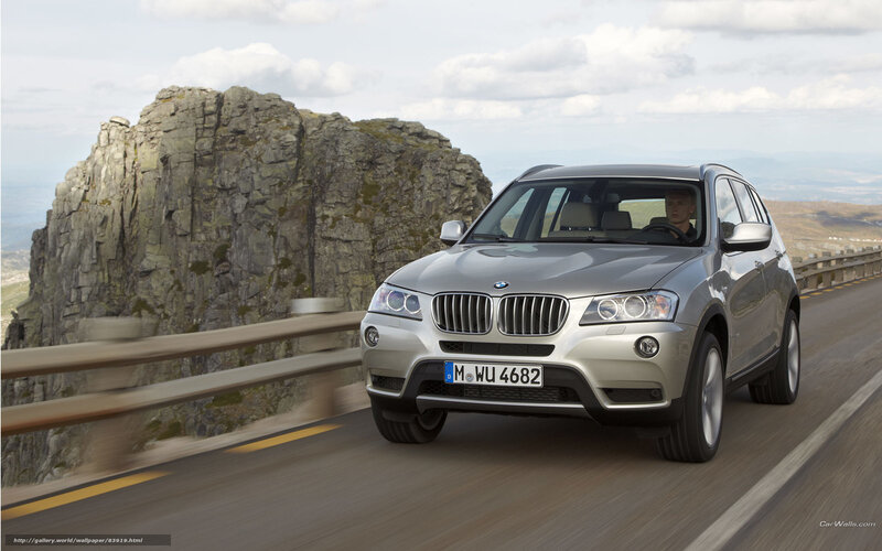 BMW X3 on mountain road