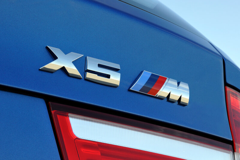 BMW X5 M badge close-up