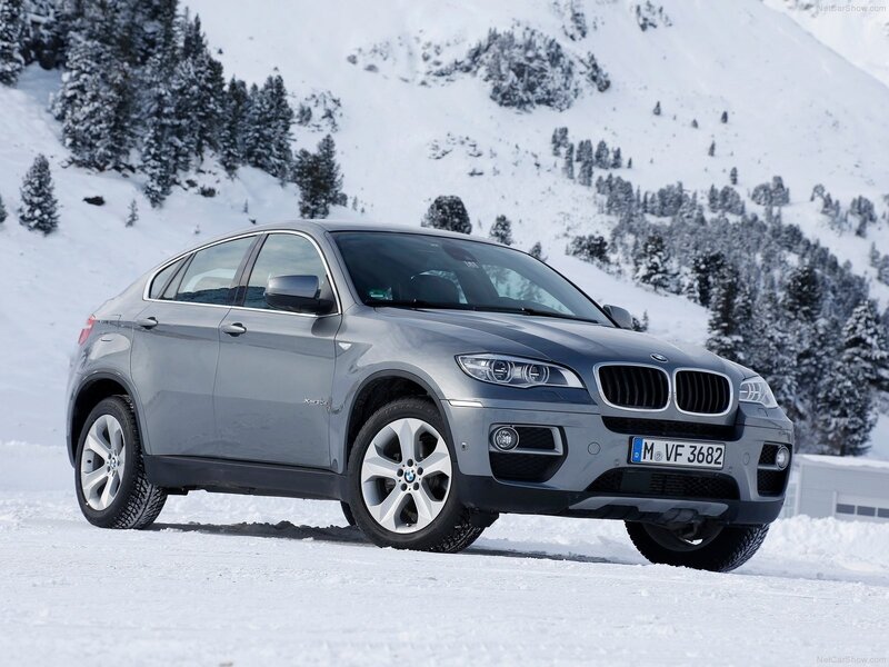 BMW X6 in snowy landscape