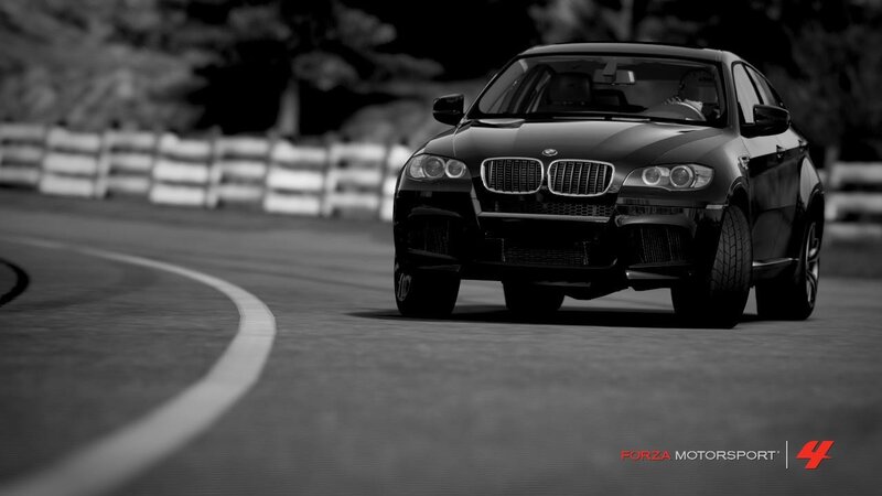 BMW X6 M on a racetrack