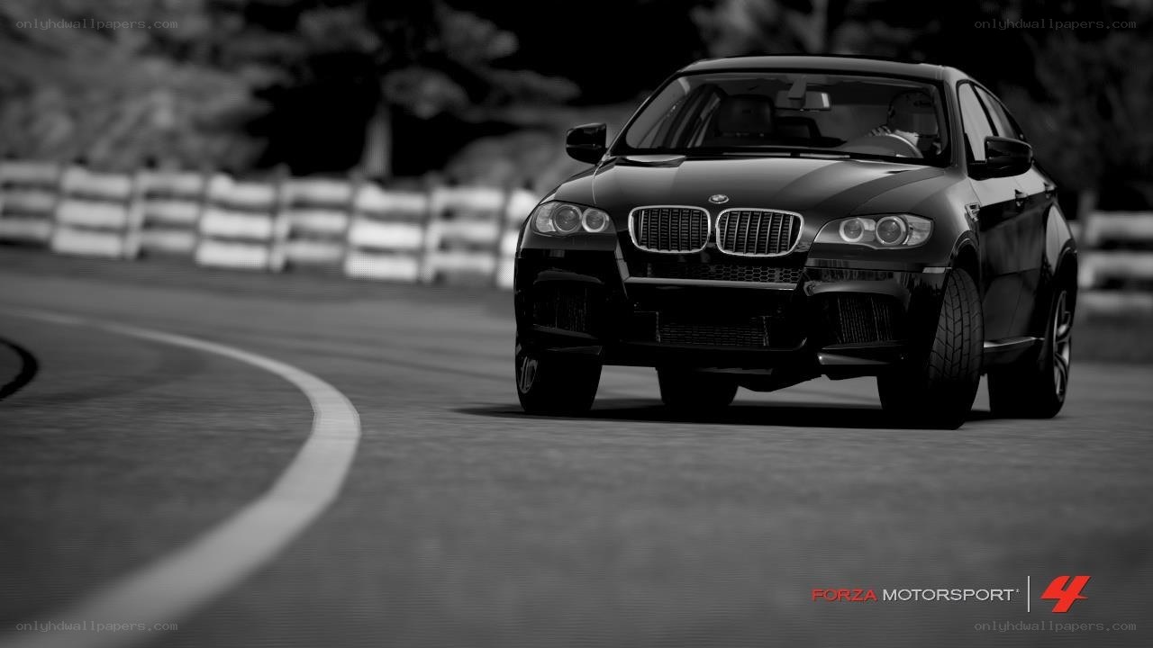 BMW X6 M on a racetrack