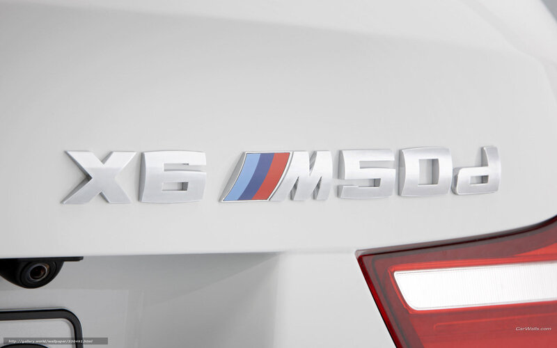 BMW X6 M50d badge