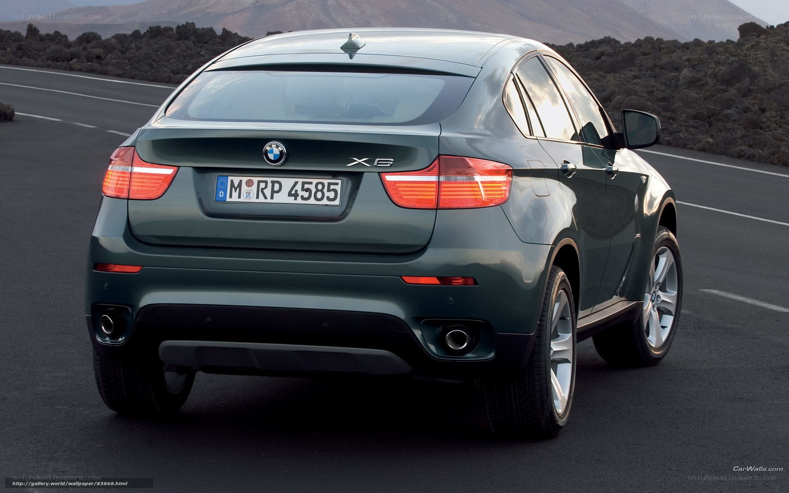 BMW X6 on a road