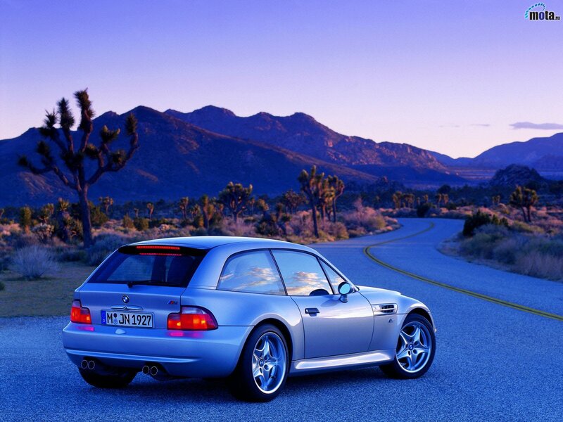 BMW Z3 M Coupe on desert road