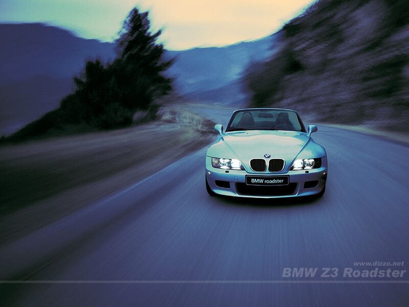 BMW Z3 Roadster on a winding road