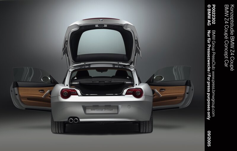 BMW Z4 Coupe Concept rear view