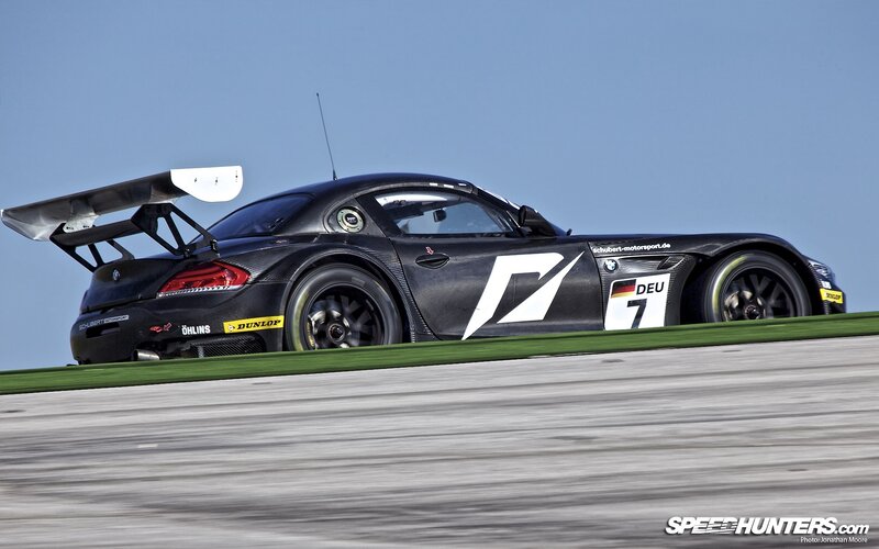 BMW Z4 GT3 race car on track