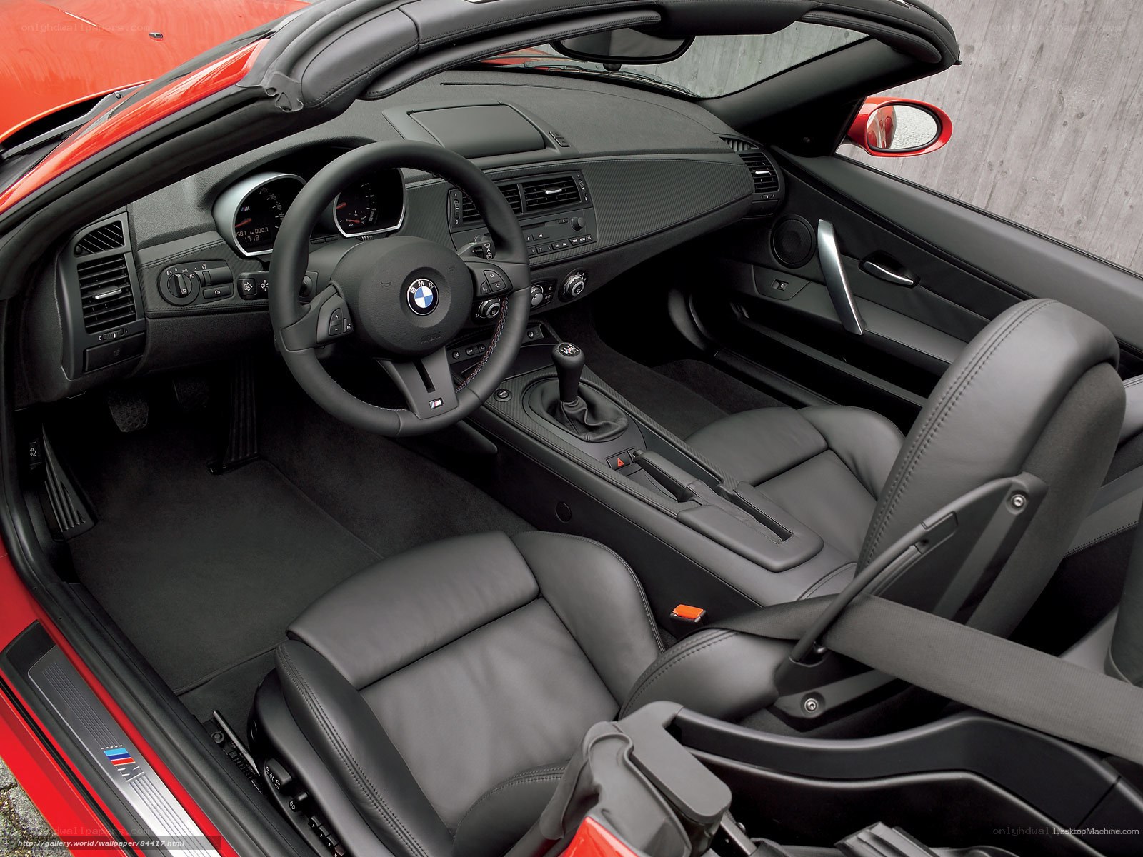 BMW Z4 interior view