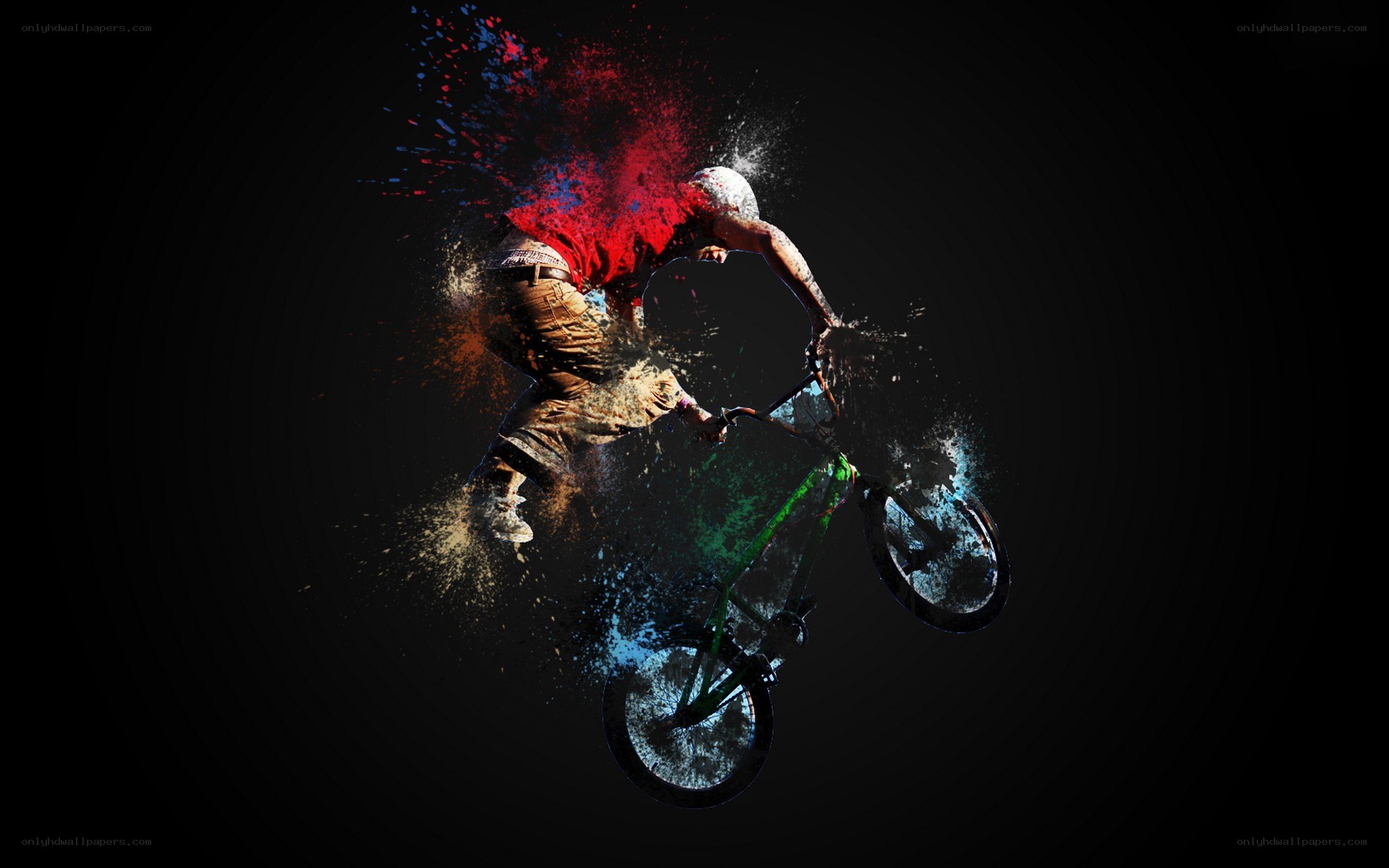 BMX rider in action