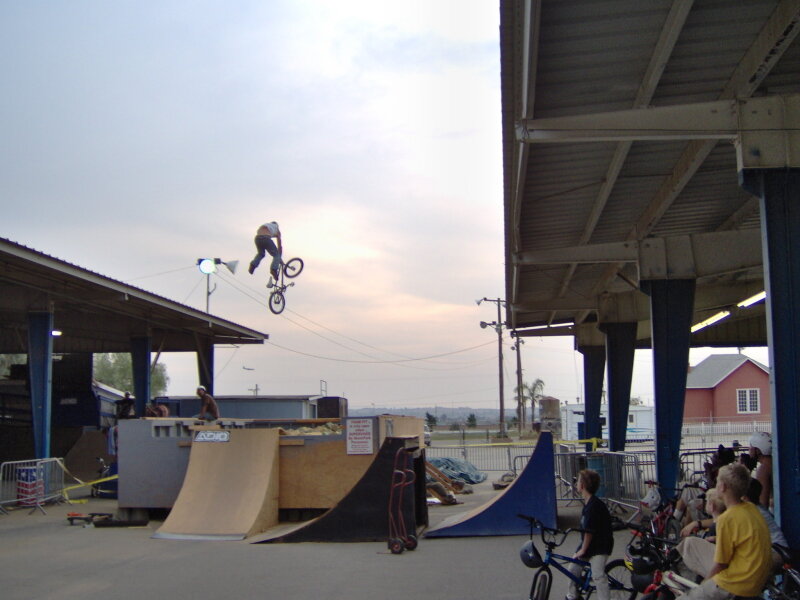 BMX Rider in Mid-air — Gray, Active