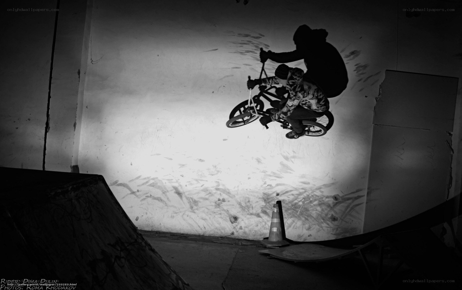 BMX rider in mid-air