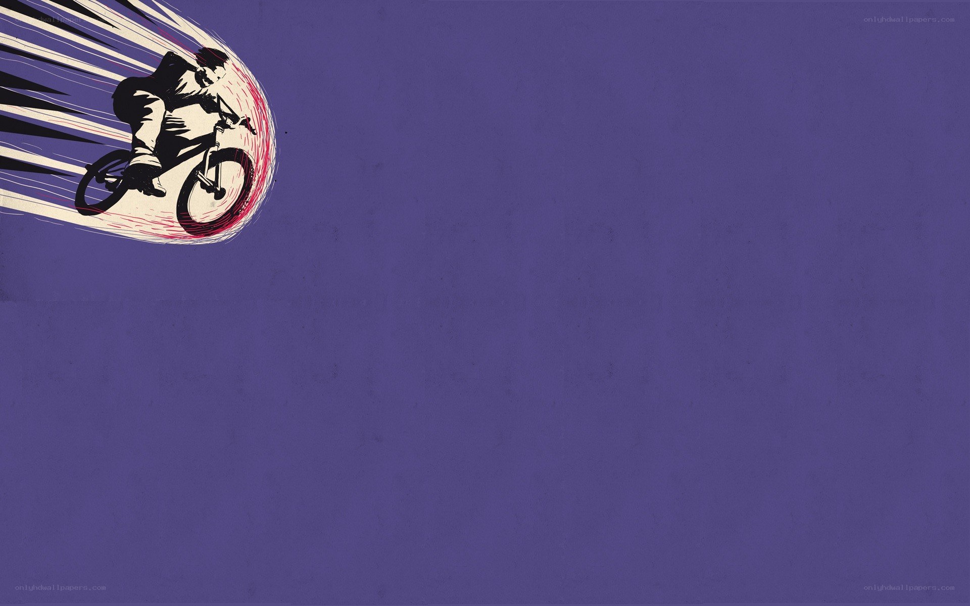 BMX rider in motion