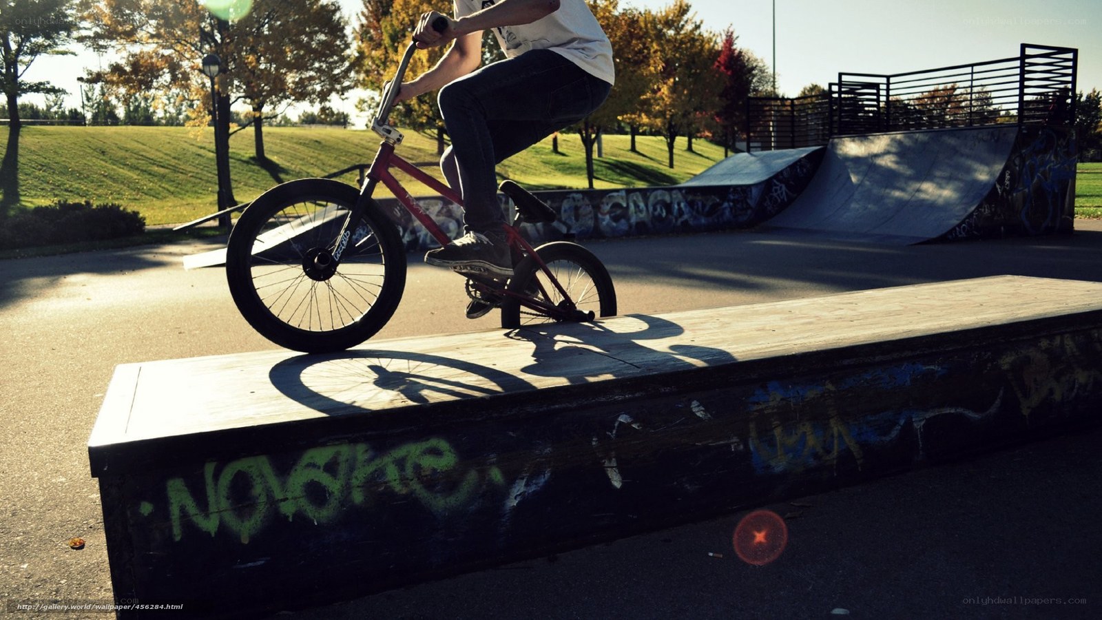 BMX rider on a ramp