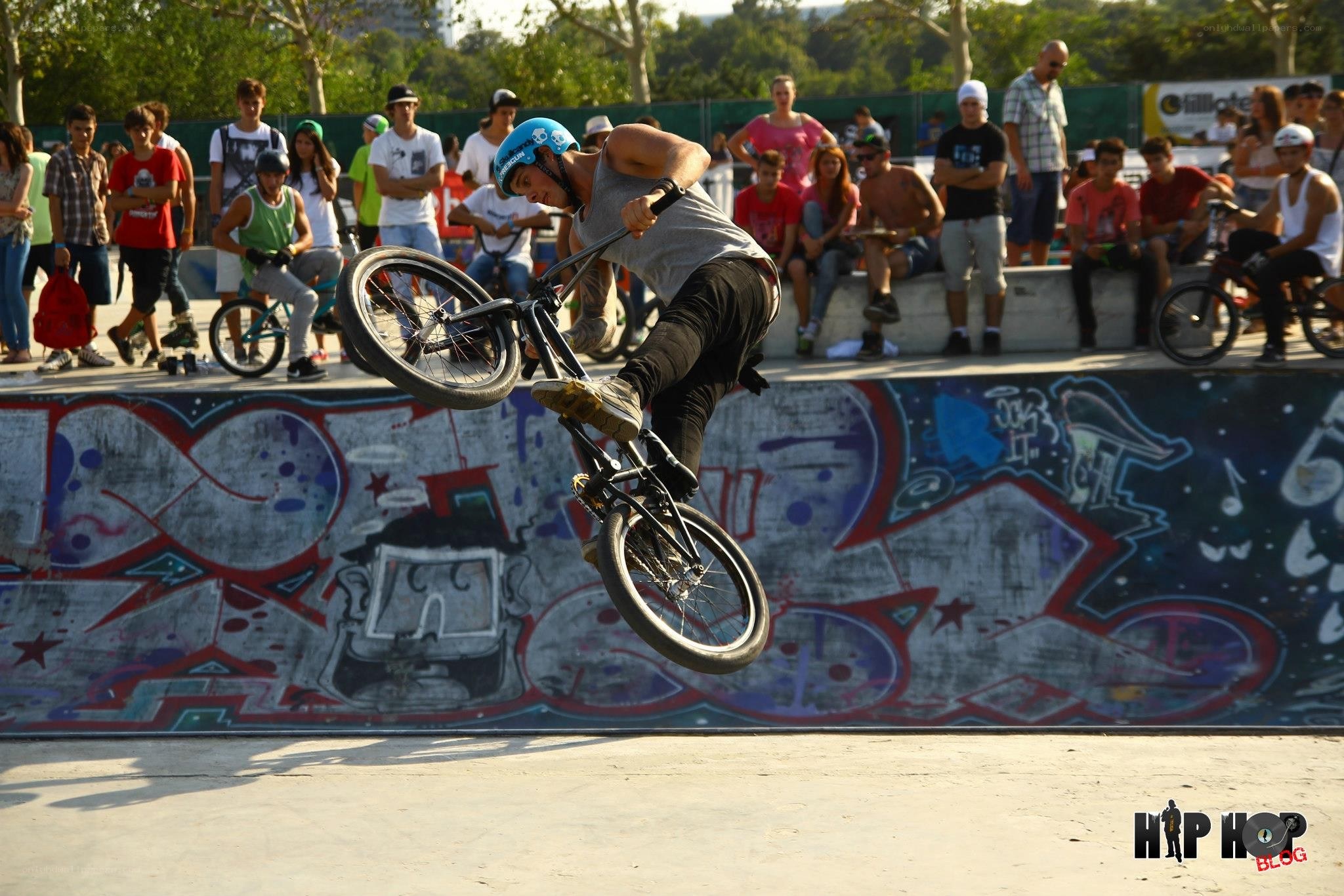 BMX rider performing trick