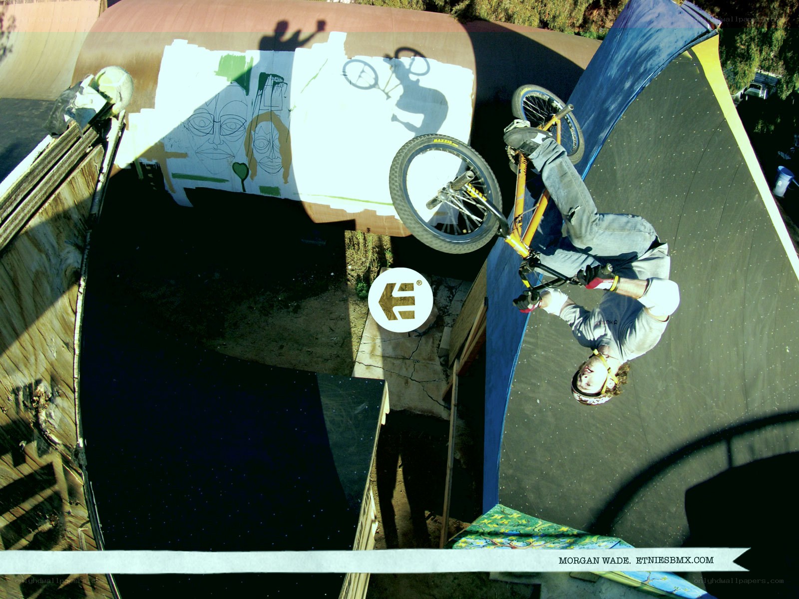 BMX rider performing trick