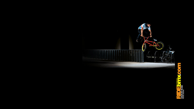 BMX rider performing trick