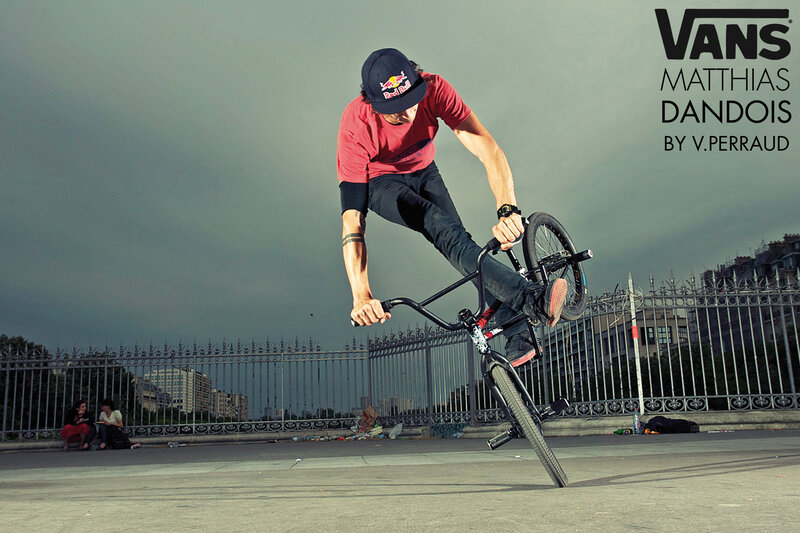 BMX rider performing trick