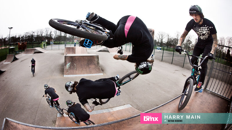 BMX riders at a skatepark