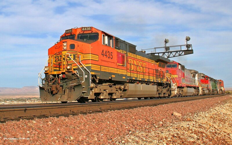 BNSE Freight Train — Orange