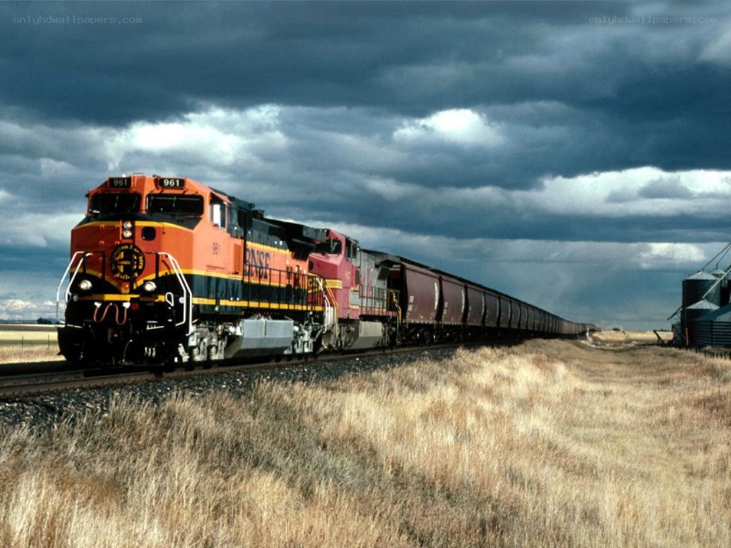 BNSE train in rural landscape