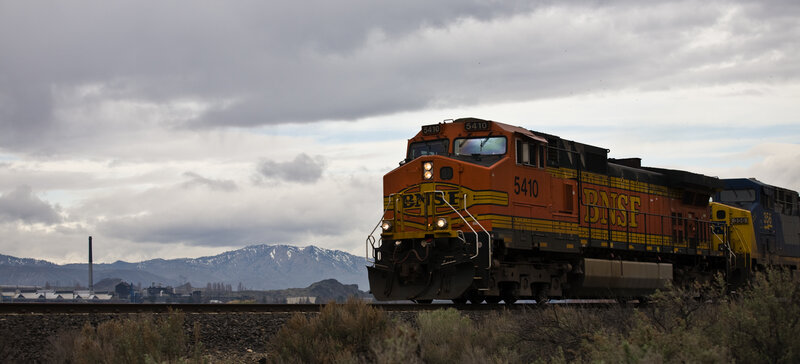 BNWF train on tracks