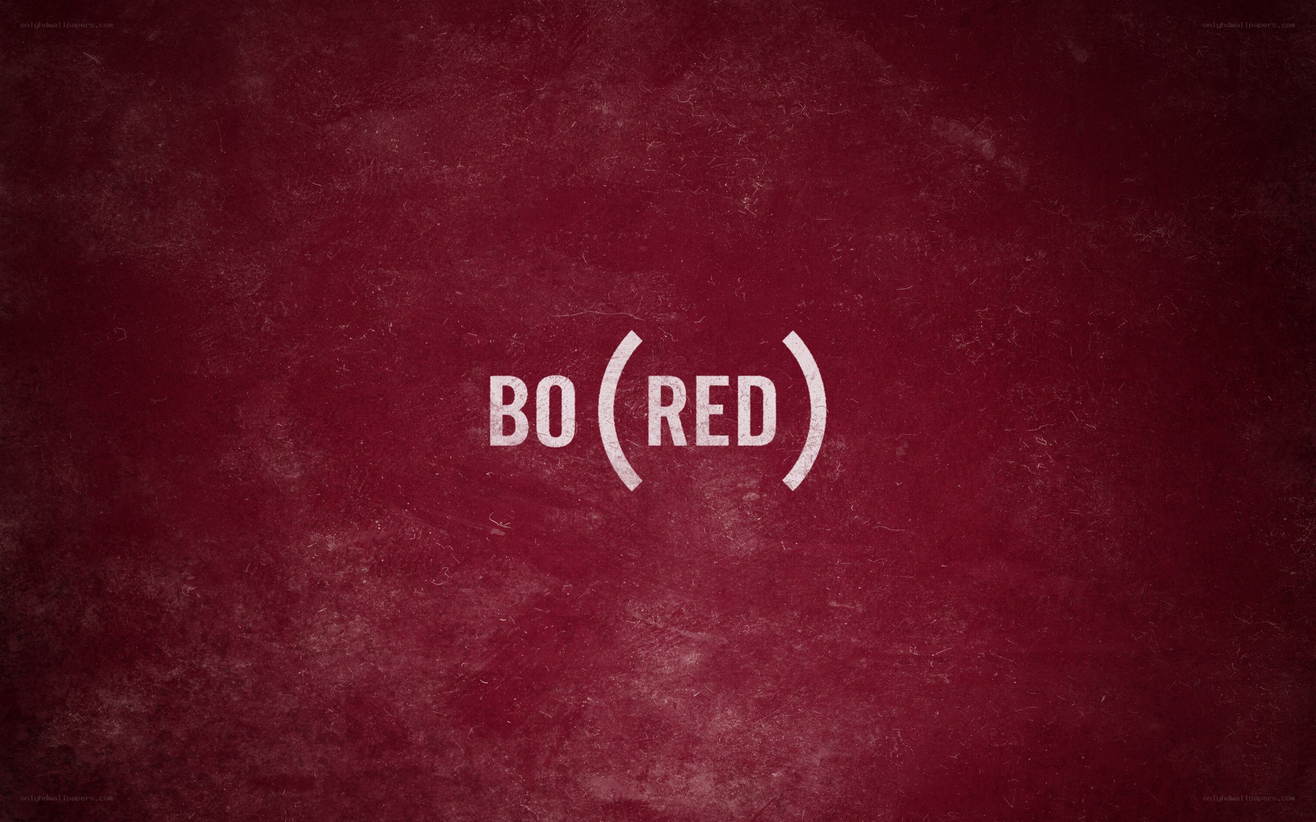 BO (RED) logo on red background