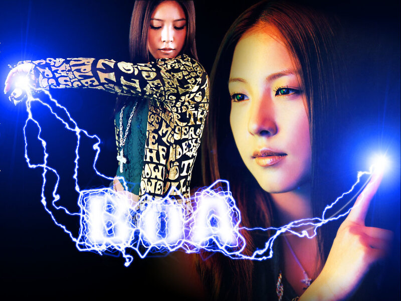 BoA with electric lightning effect