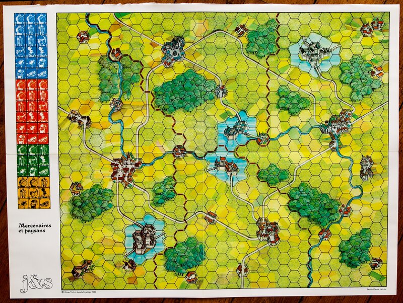 Board Game Map — Yellow