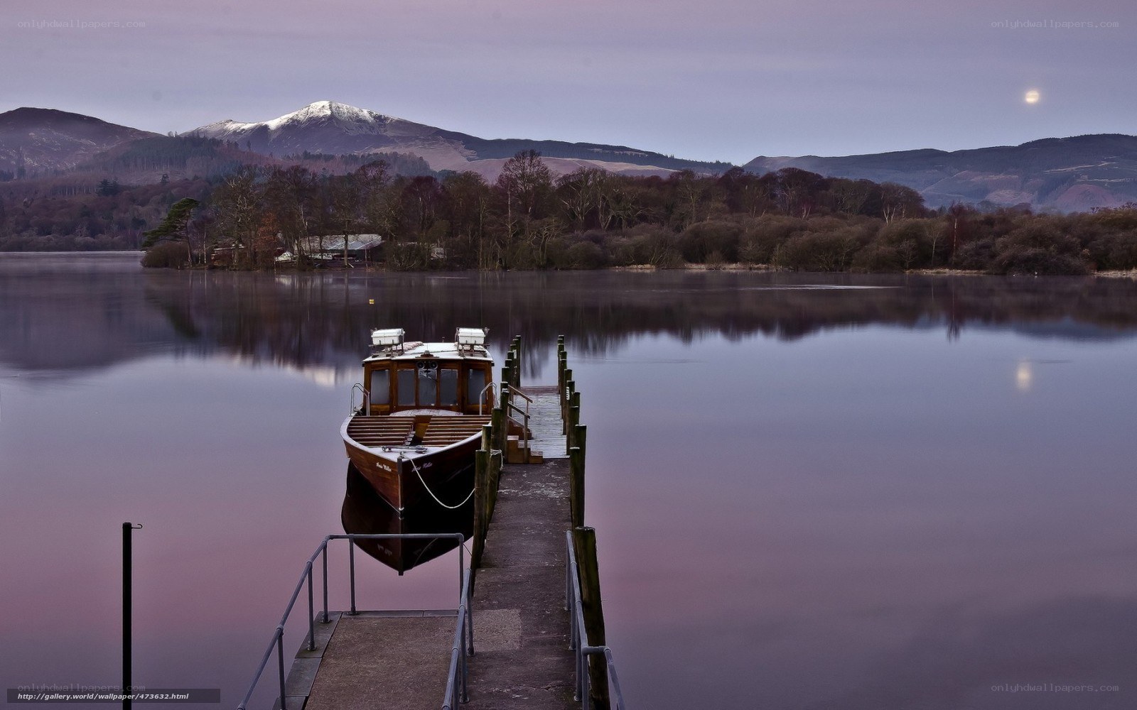 Boat at a lakeside dock