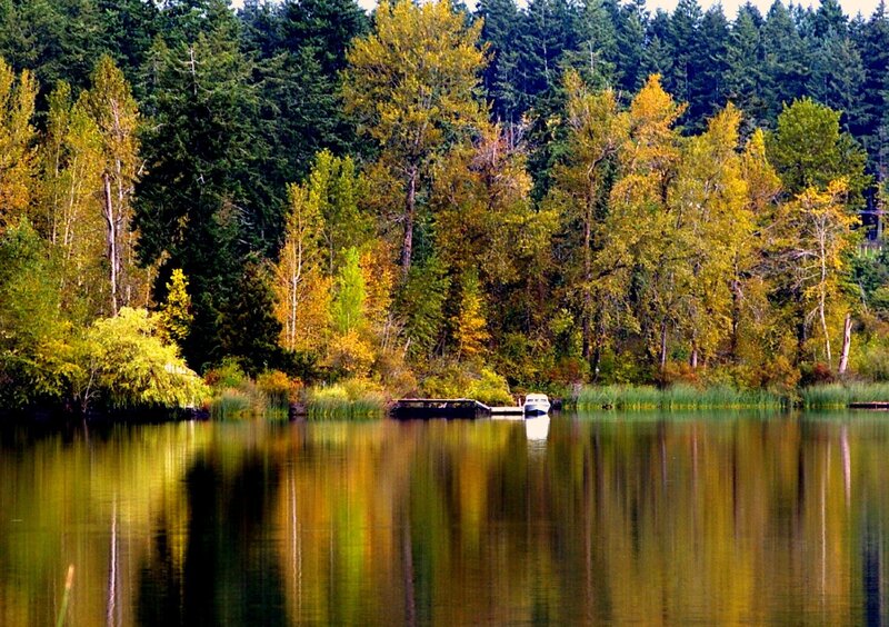 Boat at Dock on Lake