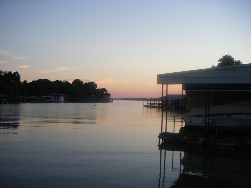 Boat Dock at Sunset