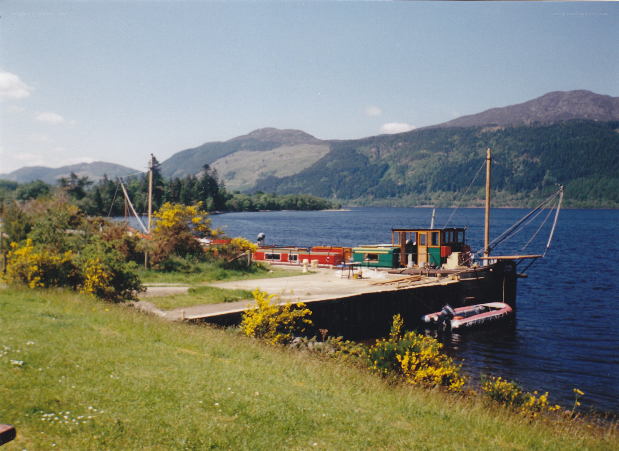 Boat dock on a lake